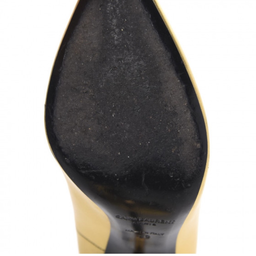 SAINT LAURENT
Calfskin Opyum 100 Pumps 39 Gold - Picture 5 of 11